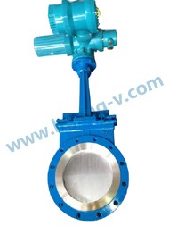 API cast steel electric flange knife gate vlave